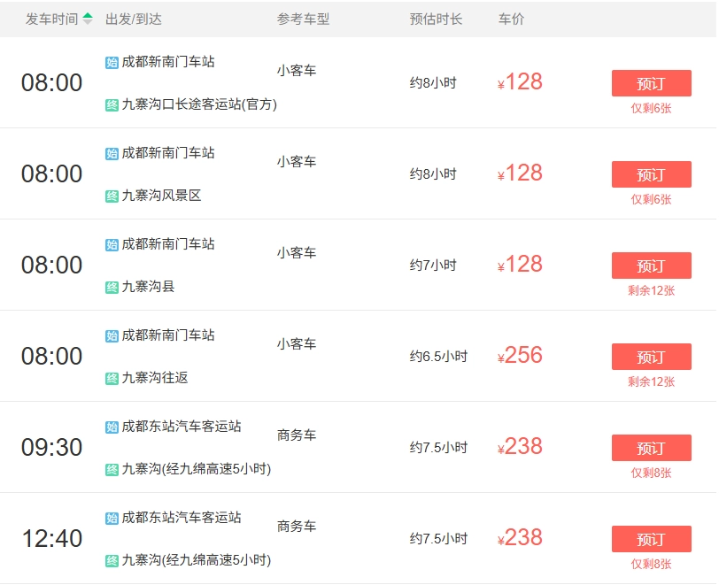 成都到九寨沟怎么去最方便？2026年大巴/高铁/自驾/飞机完整指南